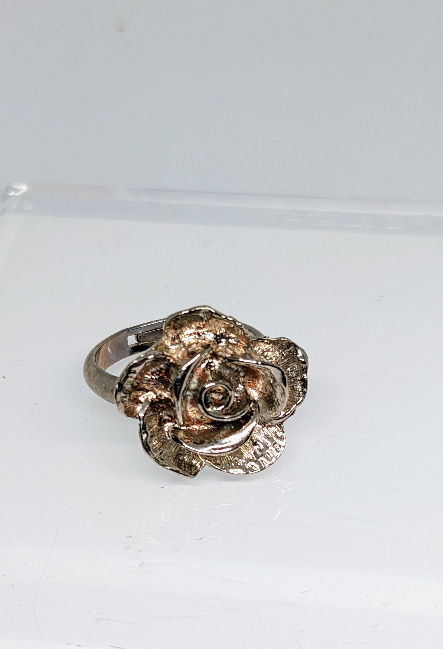 1950s rose adjustable ring