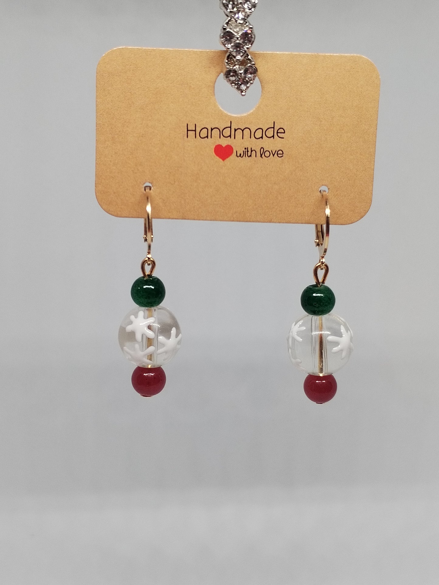 Red & green snowflake huggies