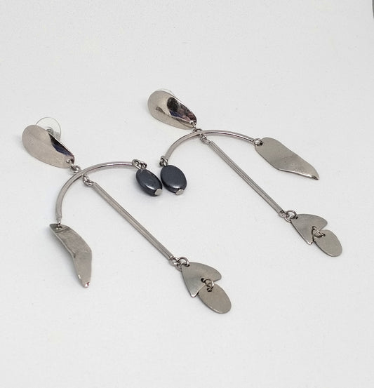 Silver dangly earrings