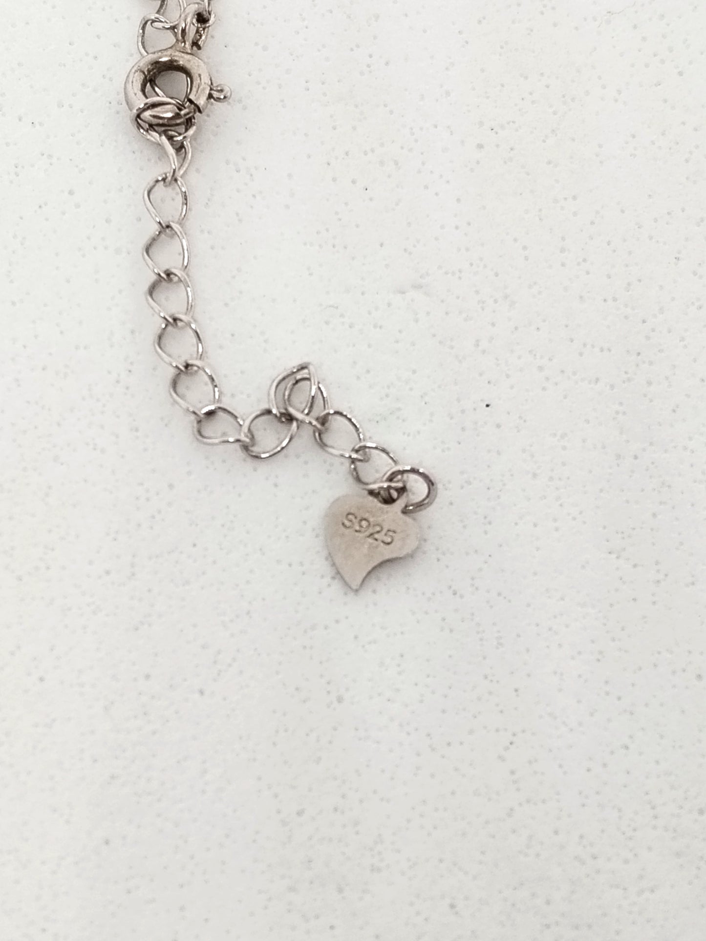 Sterling silver linked necklace