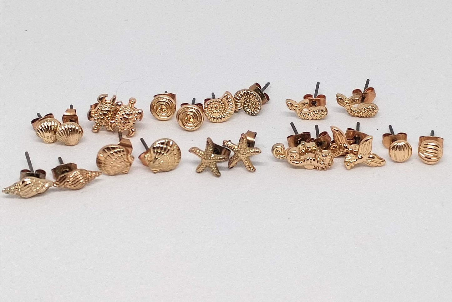 Beach gold stud bundle