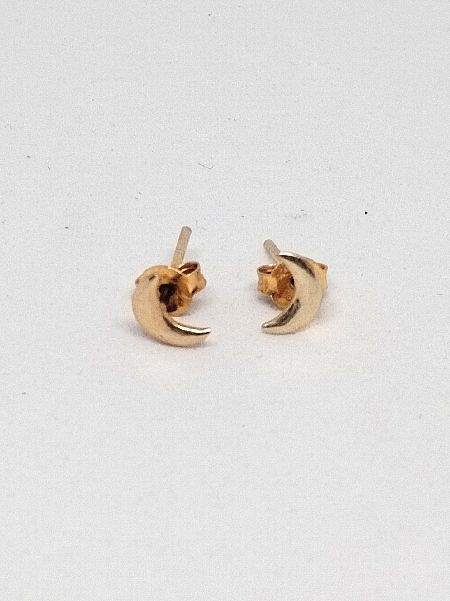 Gold plated moon studs