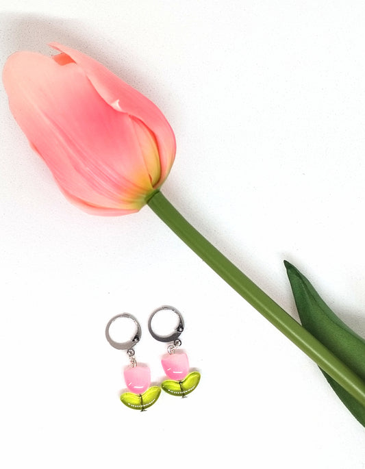Tulip Huggie hoops