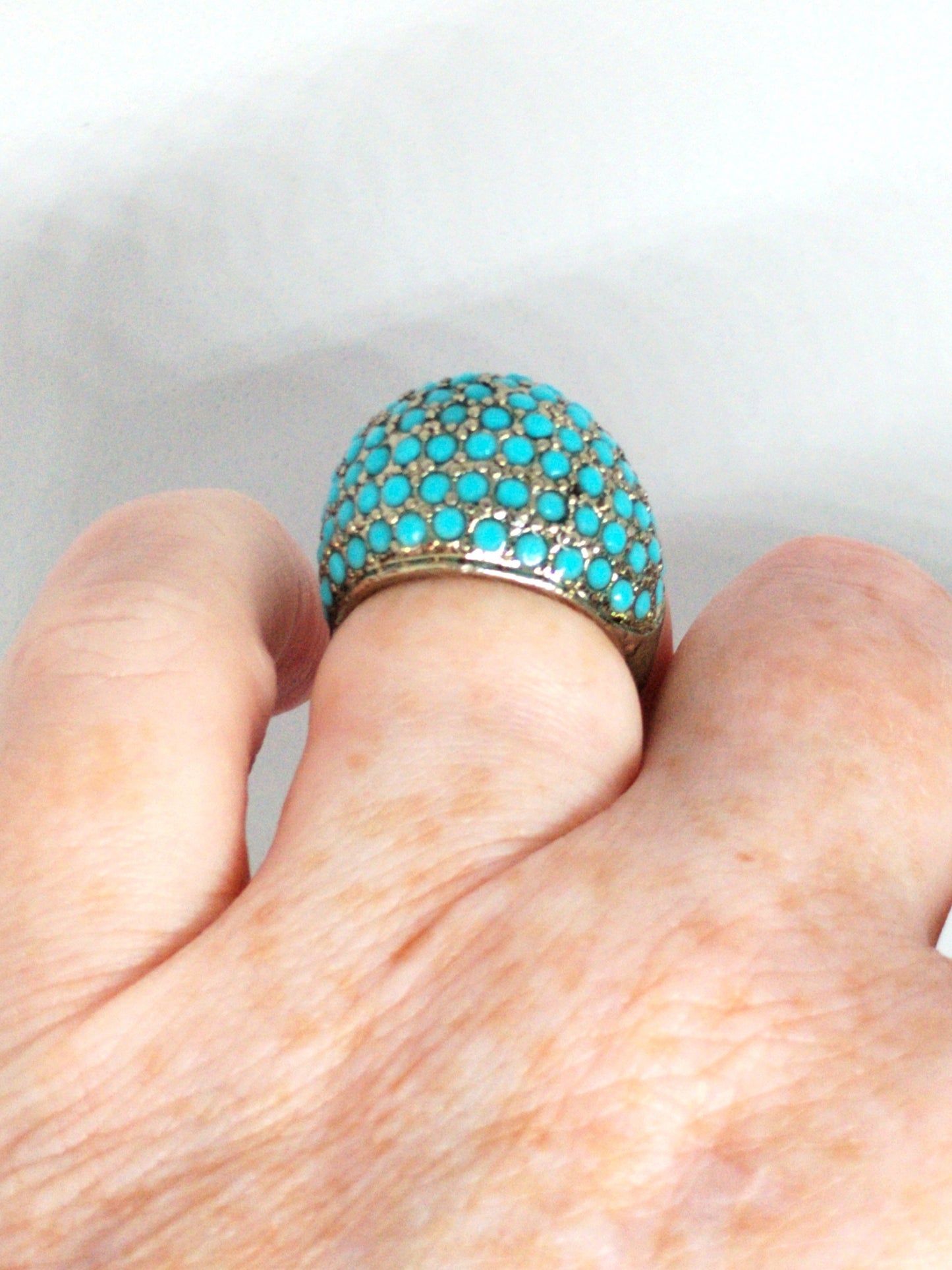 Turquoise dome ring