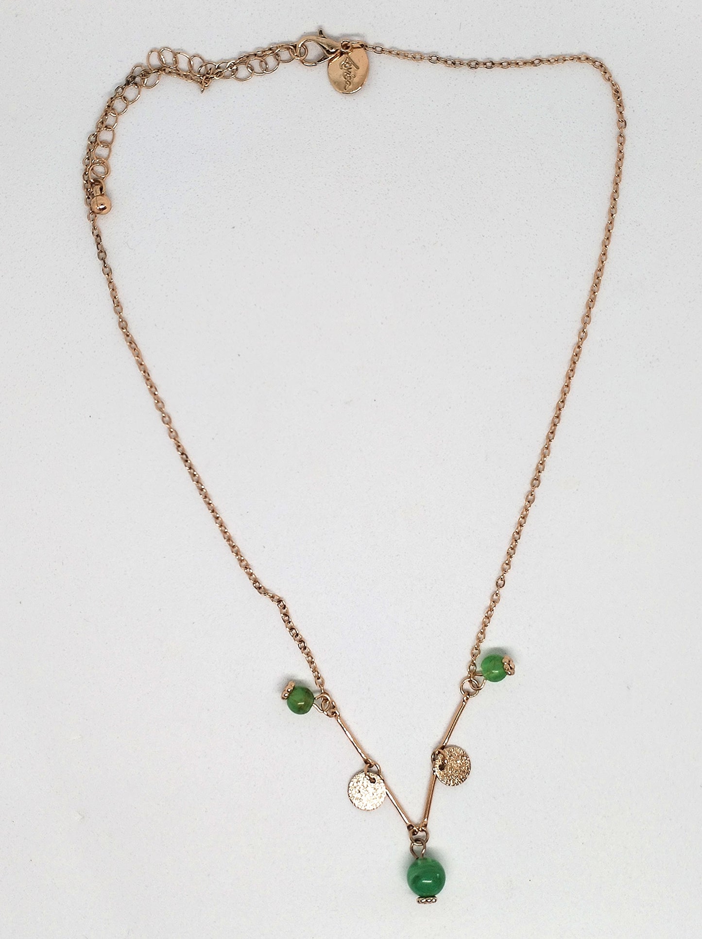 Lovisa gold & green necklace