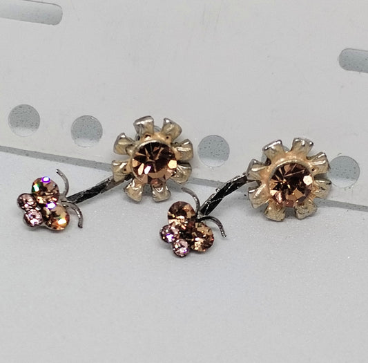 Vintage flower earrings