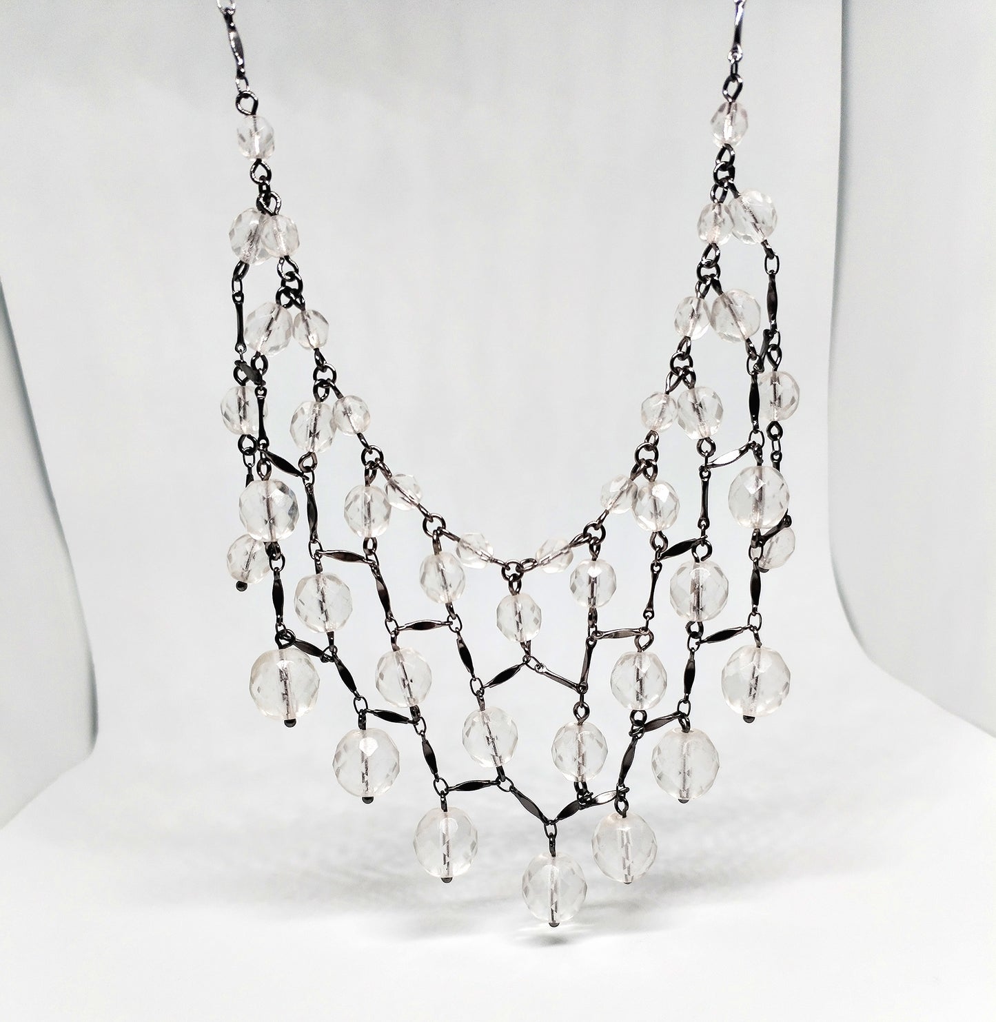 Preloved M&S crystal bib necklace