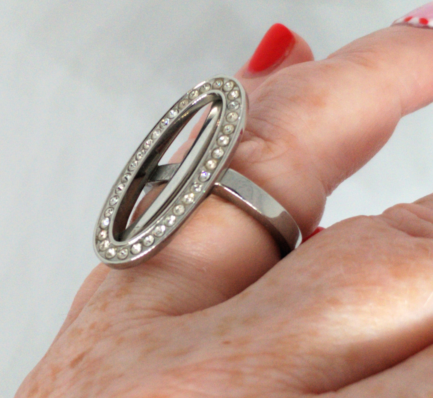 Preloved Fossil silver ring