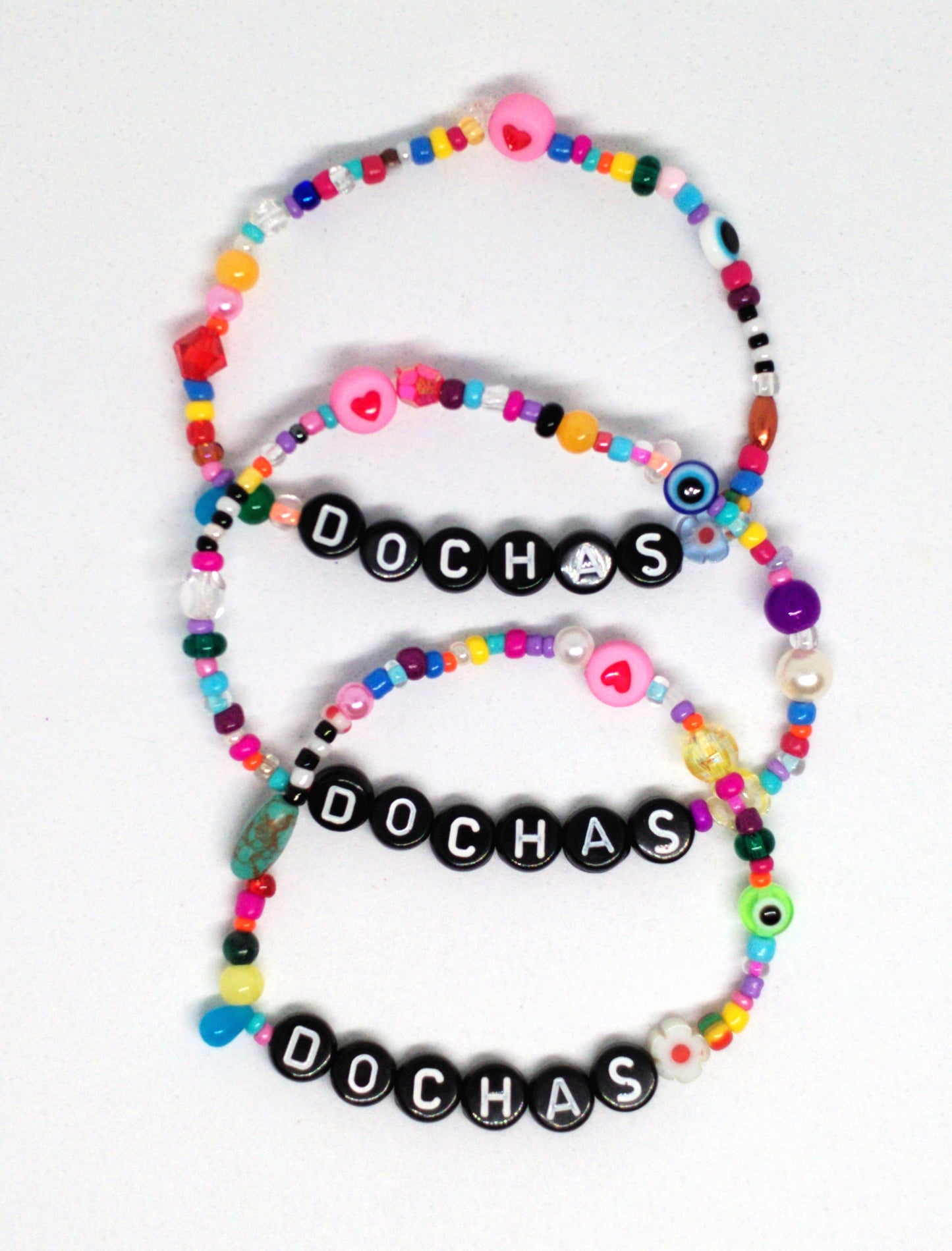 Dopamine word beaded bracelets