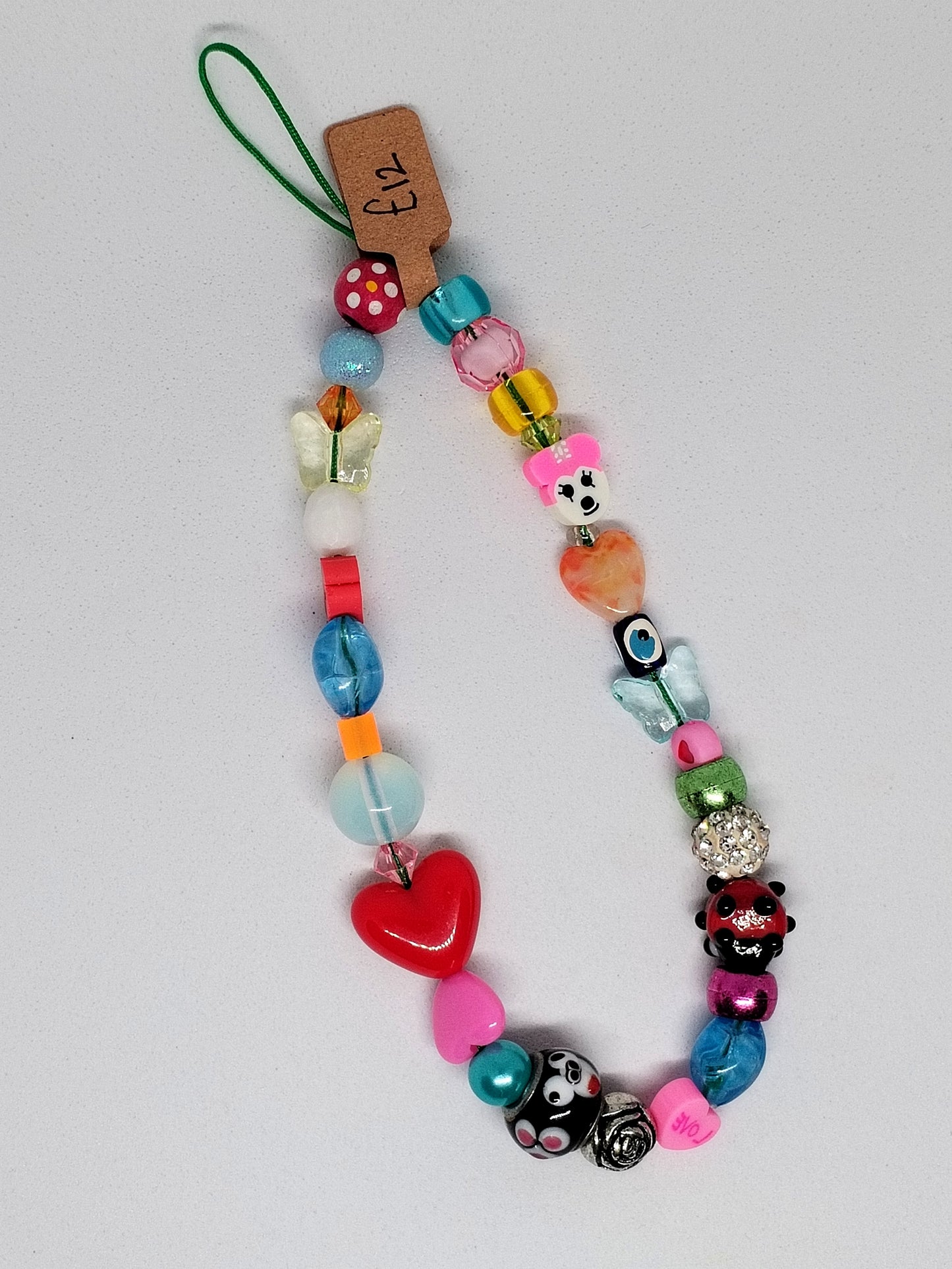 Ladybug love phone charm