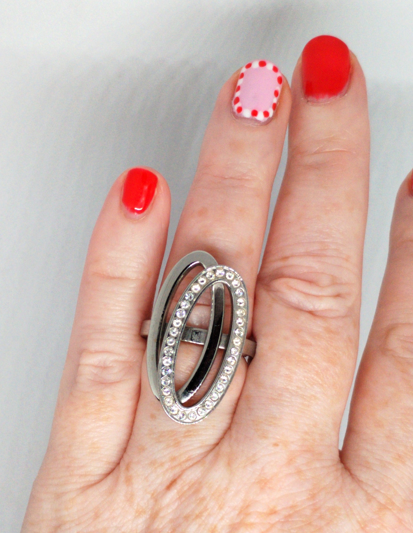 Preloved Fossil silver ring