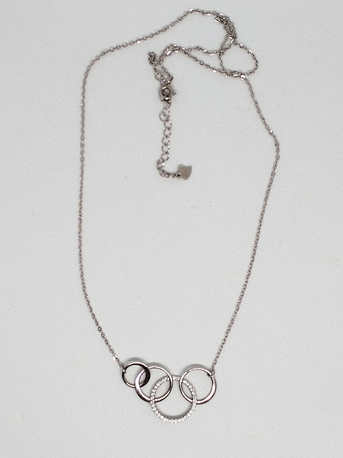 Sterling silver linked necklace